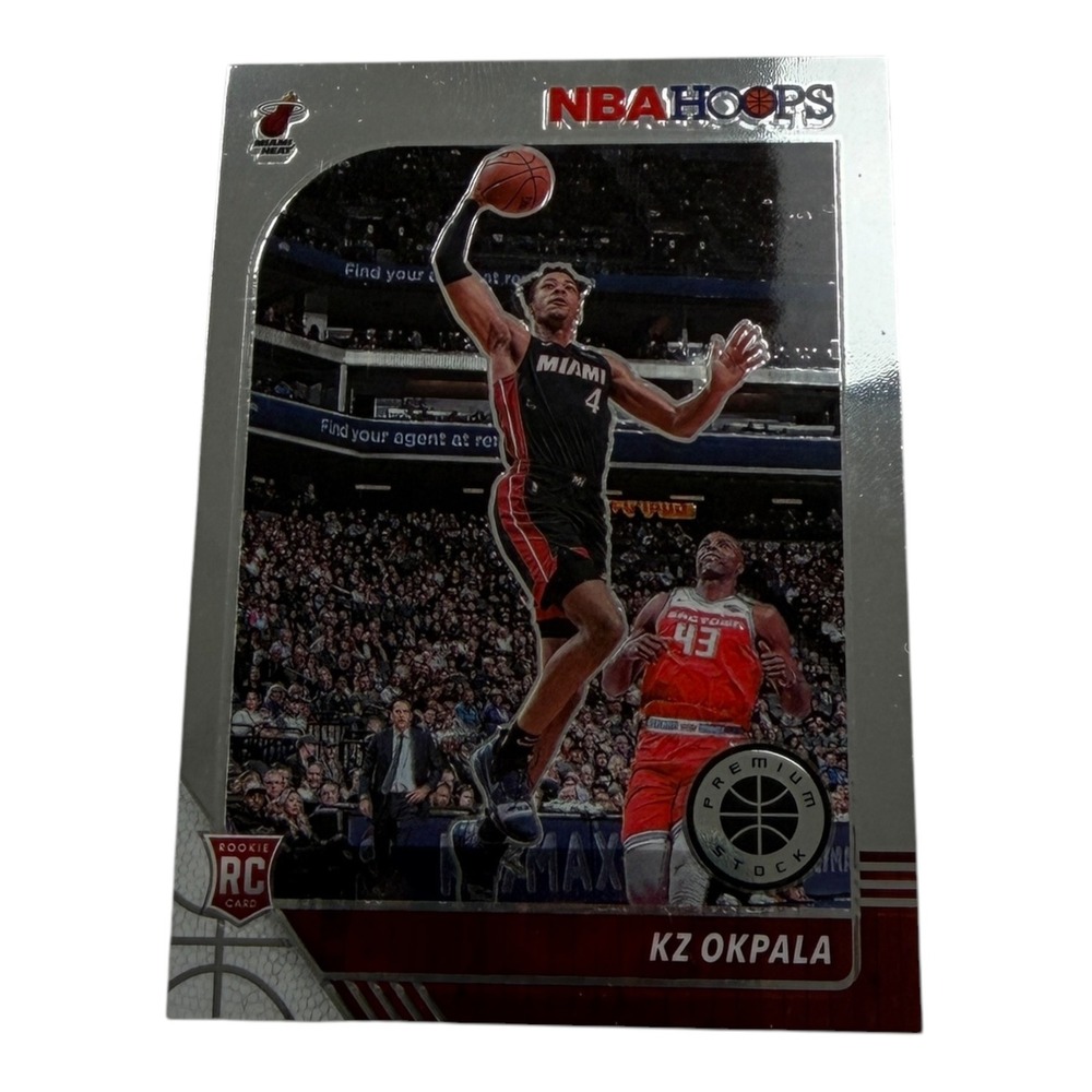 2019-20 Panini NBA Hoops Premium Stock KZ‎ Okpala Silver Prizm Rookie Card #226